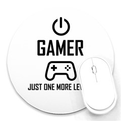 Gamer Round Mousepads by Valentinaart