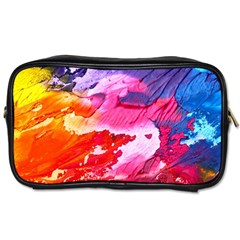 Abstract Art Background Paint Toiletries Bags 2-side by Nexatart