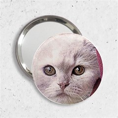 Cat Pet Cute Art Abstract Vintage 2 25  Handbag Mirrors by Nexatart