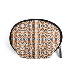 Multicolored Geometric Pattern  Accessory Pouches (small)  by dflcprints