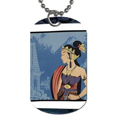 Java Indonesia Girl Headpiece Dog Tag (one Side) by Nexatart