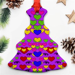 I Love This Lovely Hearty One Christmas Tree Ornament (two Sides) by pepitasart