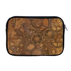 Background Steampunk Gears Grunge Apple Macbook Pro 17  Zipper Case by Nexatart