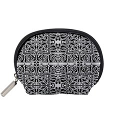 Dark Oriental Ornate Pattern Accessory Pouches (small)  by dflcprints