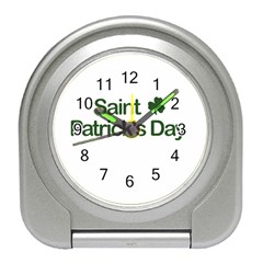  St  Patricks Day  Travel Alarm Clocks by Valentinaart