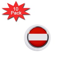 Austria Country Nation Flag 1  Mini Buttons (10 Pack)  by Nexatart