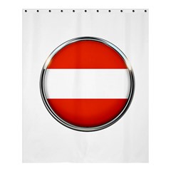 Austria Country Nation Flag Shower Curtain 60  X 72  (medium)  by Nexatart