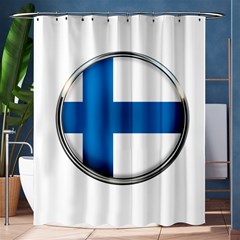 Finland Country Flag Countries Shower Curtain 60  X 72  (medium)  by Nexatart