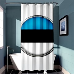 Estonia Country Flag Countries Shower Curtain 36  X 72  (stall)  by Nexatart