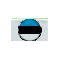 Estonia Country Flag Countries Cosmetic Bag (xs) by Nexatart