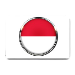 Monaco Or Indonesia Country Nation Nationality Small Doormat  by Nexatart