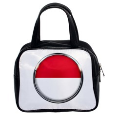 Monaco Or Indonesia Country Nation Nationality Classic Handbags (2 Sides) by Nexatart