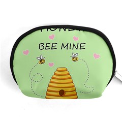 Bee Mine Valentines Day Accessory Pouches (medium)  by Valentinaart