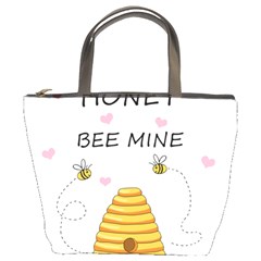 Bee Mine Valentines Day Bucket Bags by Valentinaart