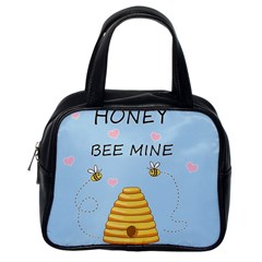 Bee Mine Valentines Day Classic Handbags (one Side) by Valentinaart