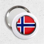 Norway Country Nation Blue Symbol 2.25  Handbag Mirrors Front