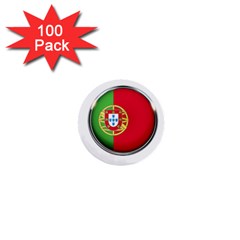 Portugal Flag Country Nation 1  Mini Buttons (100 Pack)  by Nexatart