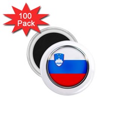 Slovenia Flag Mountains Country 1 75  Magnets (100 Pack)  by Nexatart