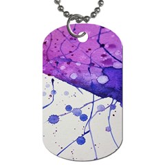 Art Painting Abstract Spots Dog Tag (one Side) by Nexatart