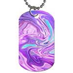 Abstract Art Texture Form Pattern Dog Tag (One Side) Front