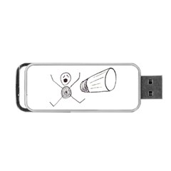 Violence Concept Drawing Illustration Small Portable Usb Flash (two Sides) by dflcprints