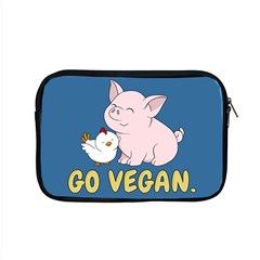 Go Vegan - Cute Pig And Chicken Apple Macbook Pro 15  Zipper Case by Valentinaart