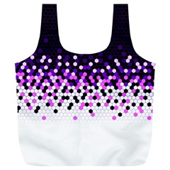 Flat Tech Camouflage Reverse Purple Full Print Recycle Bags (l)  by jumpercat