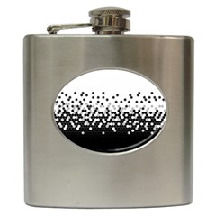 Flat Tech Camouflage White And Black Hip Flask (6 Oz) by jumpercat