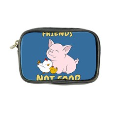 Friends Not Food - Cute Pig And Chicken Coin Purse by Valentinaart