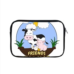 Friends Not Food - Cute Cow, Pig And Chicken Apple Macbook Pro 15  Zipper Case by Valentinaart