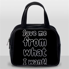 Save Me From What I Want Classic Handbags (one Side) by Valentinaart