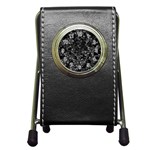 Dark Leaves Pen Holder Desk Clocks Front