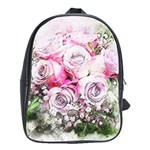 Flowers Bouquet Art Nature School Bag (XL) Front