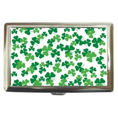 St  Patricks Day Clover Pattern Cigarette Money Cases by Valentinaart