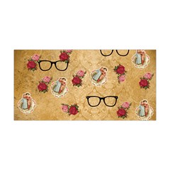 Vintage Glasses Beige Yoga Headband by snowwhitegirl