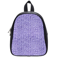 Knitted Wool Lilac School Bag (small) by snowwhitegirl