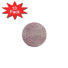 Knitted Wool Pink Light 1  Mini Magnet (10 Pack)  by snowwhitegirl