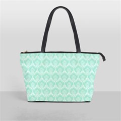 Damask Aqua Green Shoulder Handbags by snowwhitegirl