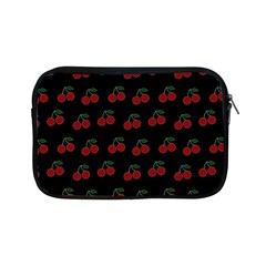 Cherries Black Apple Ipad Mini Zipper Cases by snowwhitegirl