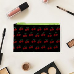 Cherries Black Cosmetic Bag (xs) by snowwhitegirl