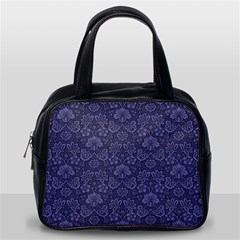 Damask Purple Classic Handbags (one Side) by snowwhitegirl