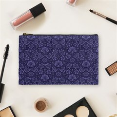 Damask Purple Cosmetic Bag (medium)  by snowwhitegirl