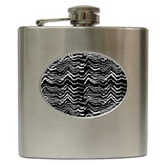 Dark Abstract Pattern Hip Flask (6 Oz) by dflcprints