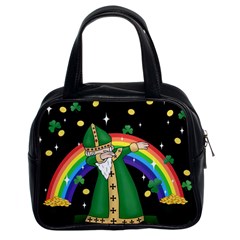  St  Patrick  Dabbing Classic Handbags (2 Sides) by Valentinaart