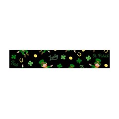 St Patricks Day Pattern Flano Scarf (mini) by Valentinaart