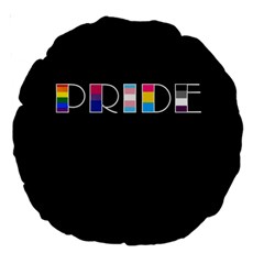 Pride Large 18  Premium Round Cushions by Valentinaart