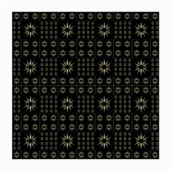 Dark Ethnic Stars Motif Pattern Medium Glasses Cloth (2-side) by dflcprints