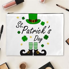 St Patricks Leprechaun Cosmetic Bag (xl) by Valentinaart