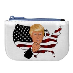 Trump Usa Flag Large Coin Purse by ImagineWorld