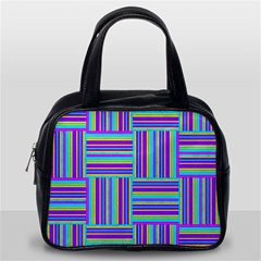 Geometric Textile Texture Surface Classic Handbags (one Side) by Nexatart